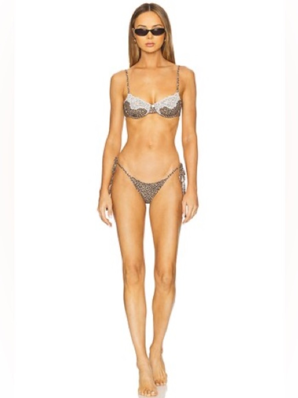 Frankie’s Bikinis Morning Bikini in Baby Leopard
